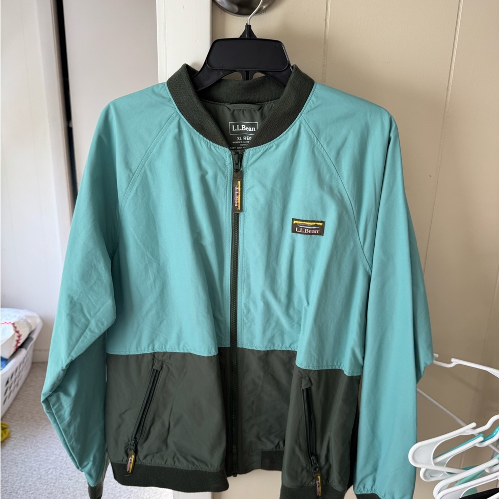 L.L. Bean Teal and Olive Jacket